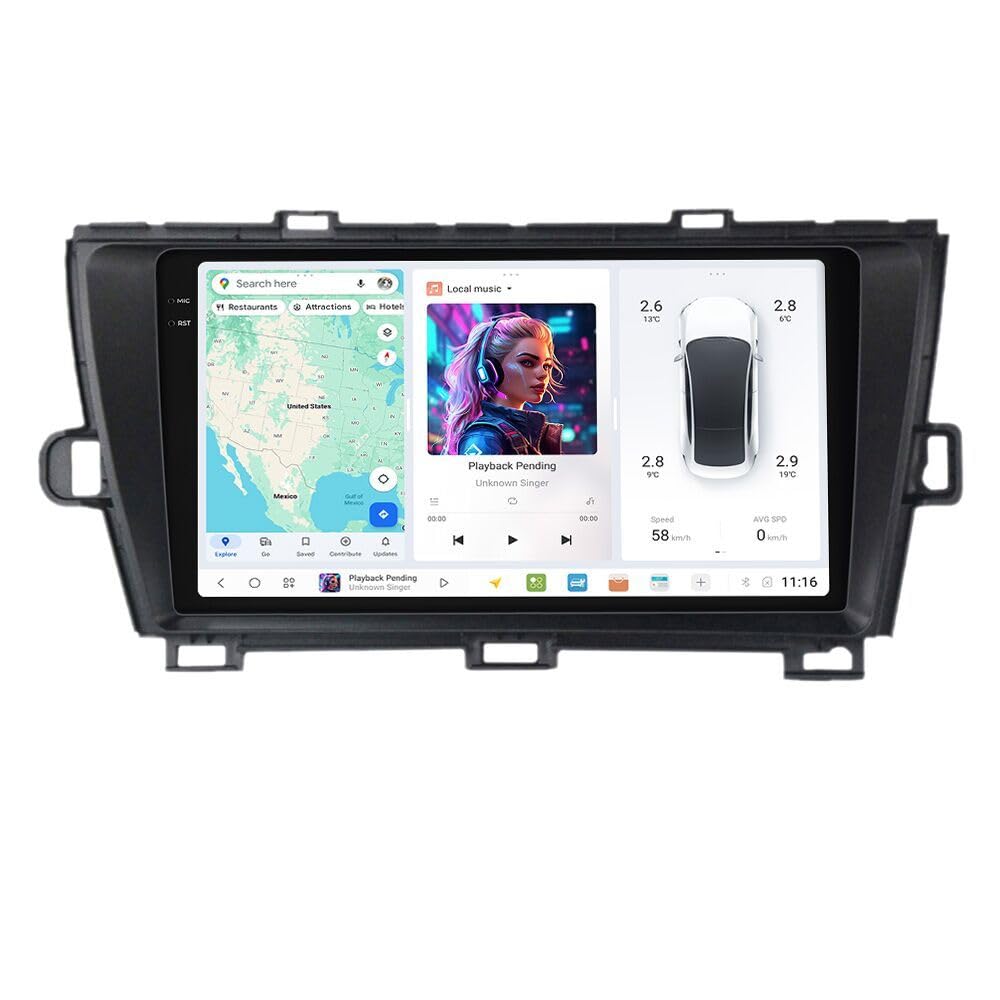 Amazon.com: MekedeTech DUDU7 Android Radio for Toyota Prius 2010